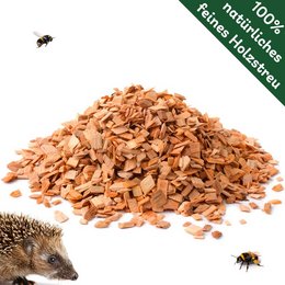 Absorbent wood chips for nest material, ideal for birds. Natural, sustainable, and extra absorbent.