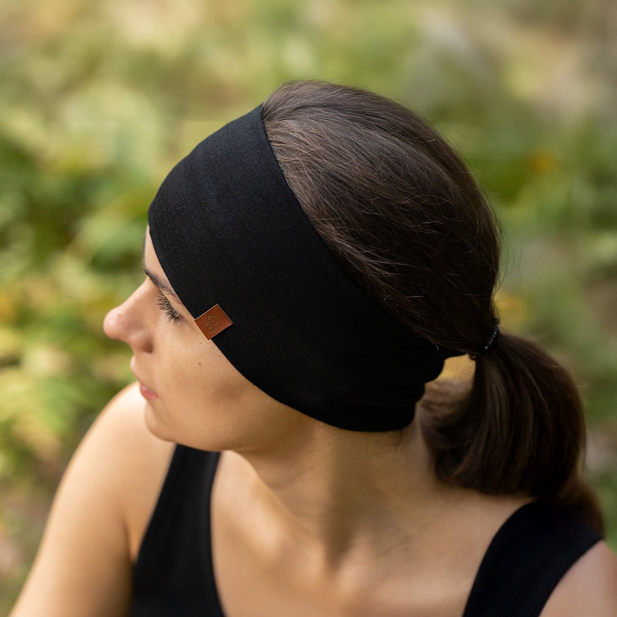 Women's Headband 160 Merino Black