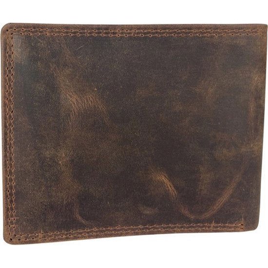 Portefeuille masculin cognac rfid anti-skim
