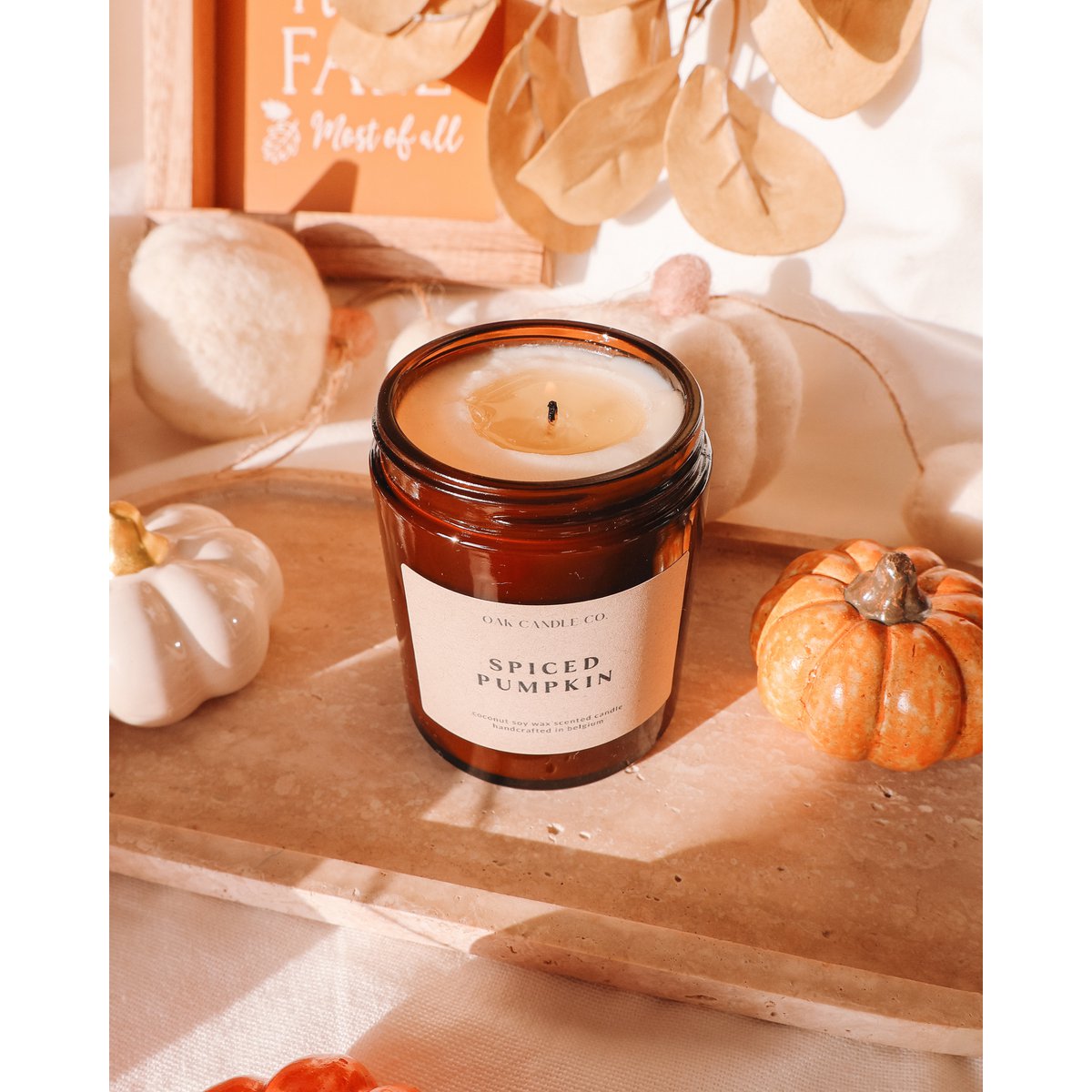 Spiced Pumpkin Amber Jar Candle