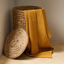 Badetuch | Waffelbaumwolle Bambus XL umweltfreundlich | 90x150cm