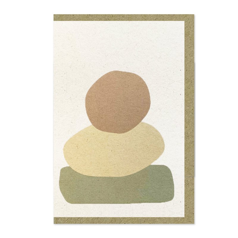 Tarjeta postal Forma | Piedra | ecológico