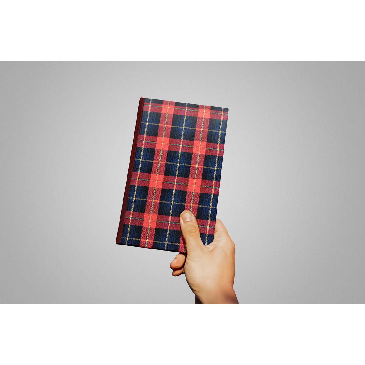 Cuaderno A5/A6 Tartan - CUADRADOS AZUL OSCURO/VERDE