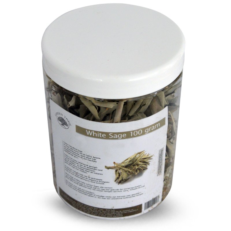 Green Tree Candle  White Sage Leaves  100 grams