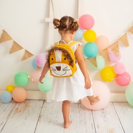 Zaino Simba 100% cotone marrone 27X12X22cm
