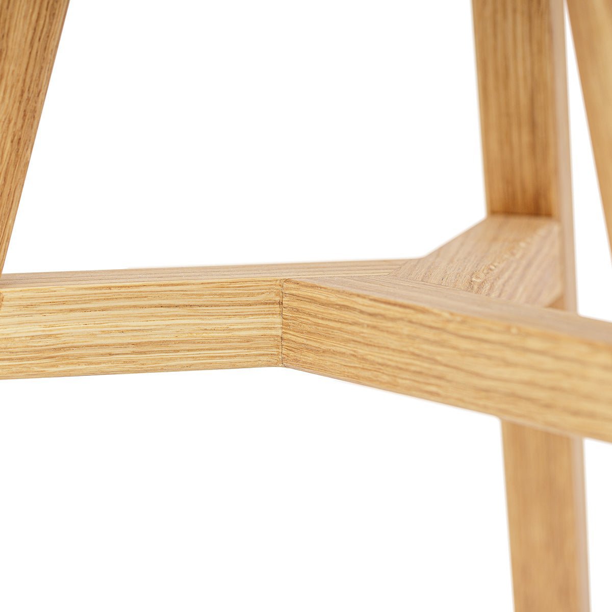 Elegante Hocker »Lia« aus Eichenholz en Honigoptik veredelt