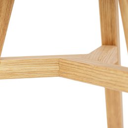Eleganter Hocker »Lia« aus Eichenholz in Honigoptik veredelt