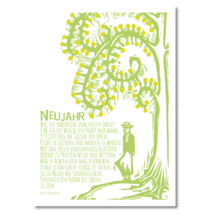 New Year postcard