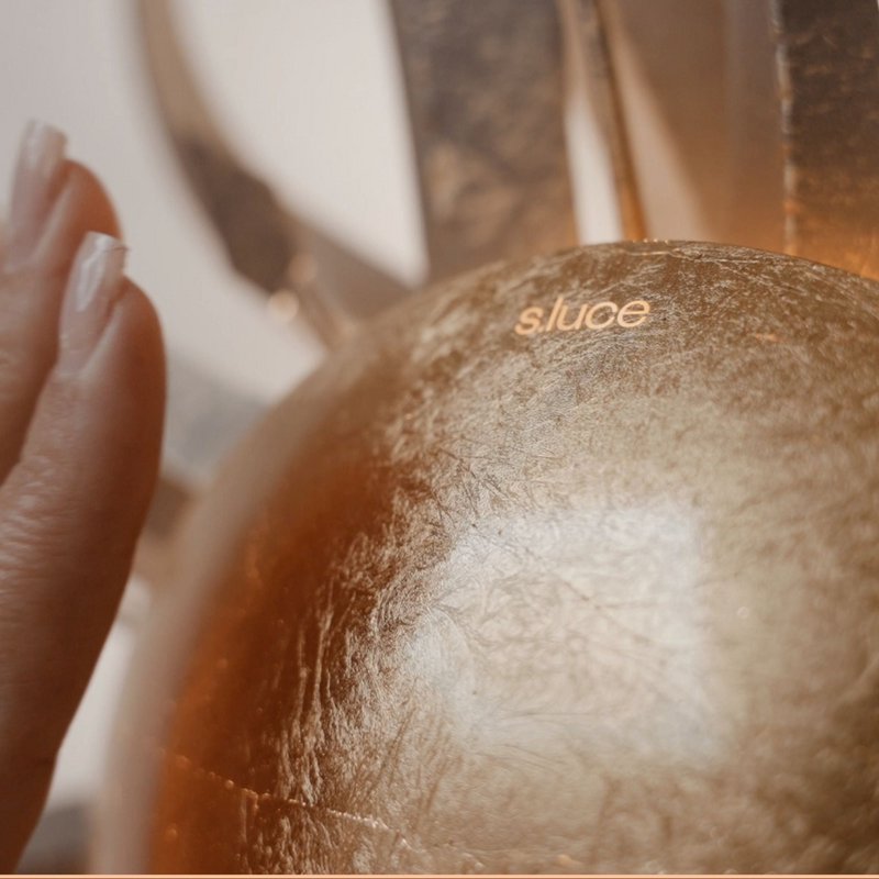 s.luce Diator XL handgesmeed zonneroest en gouden kleuren