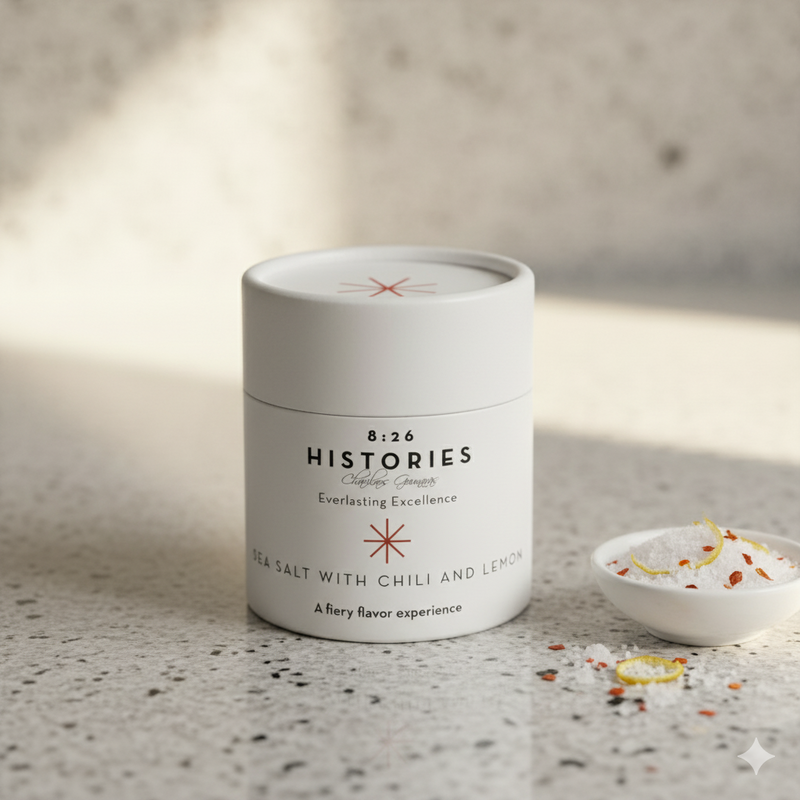 8:26 Historier Havsalt fra Kreta med chili og citron