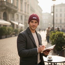 RB5003X | CERVINO Knitted Cap Wool Blend Made in Italy Col. Bordeaux