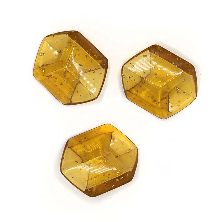 Pendentif cube Lucide Ambre, transparent
