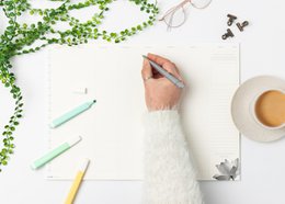 Prikkelarme A3 weekplanner / deskplanner 'Lotus' schrijfblok