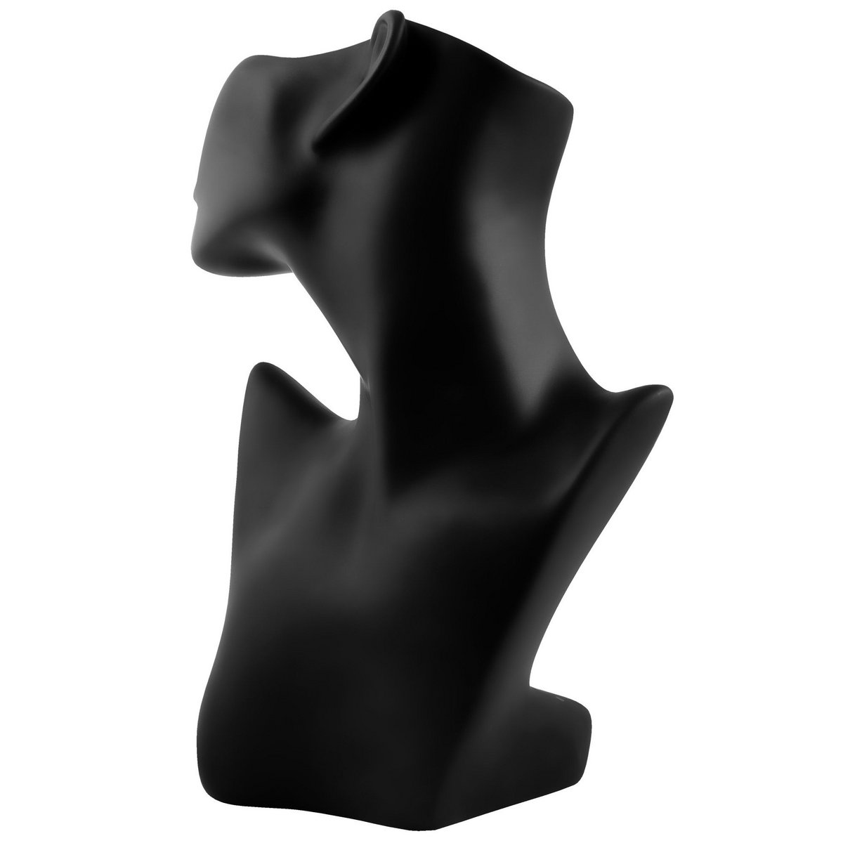 Biust plastikowy, czarny, 28 cm x 19 cm x 10,5 cm