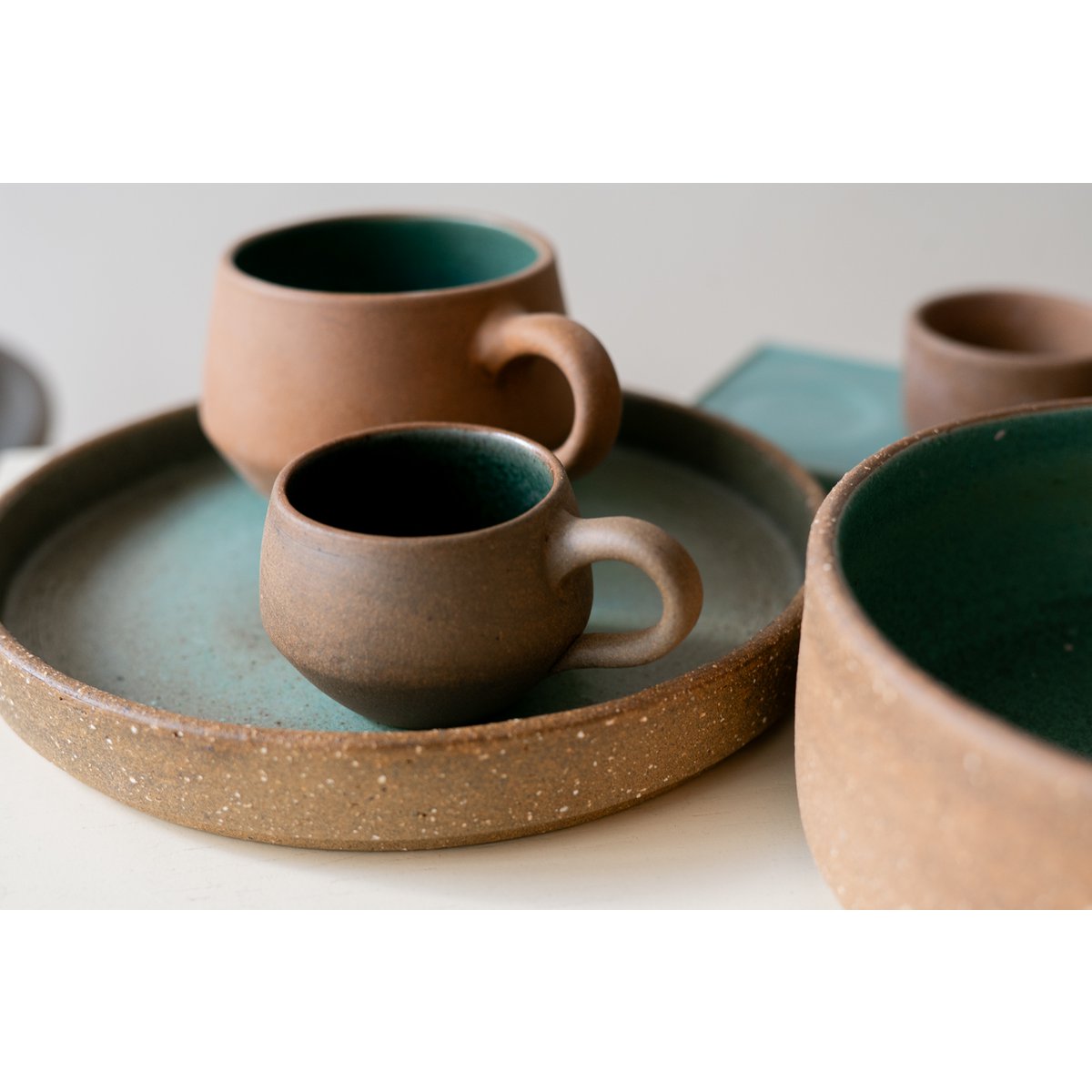 TAZA CERÁMICA AMERICANA - HECHA A MANO - 100% ARTESANAL