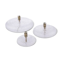 Olielamp Disc hammered brass L