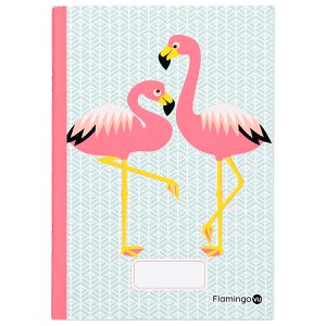 A5 notebook | Flamingo | Recycled paper - Made in France