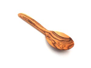 Lepel 12 cm handgemaakt van olijfhout