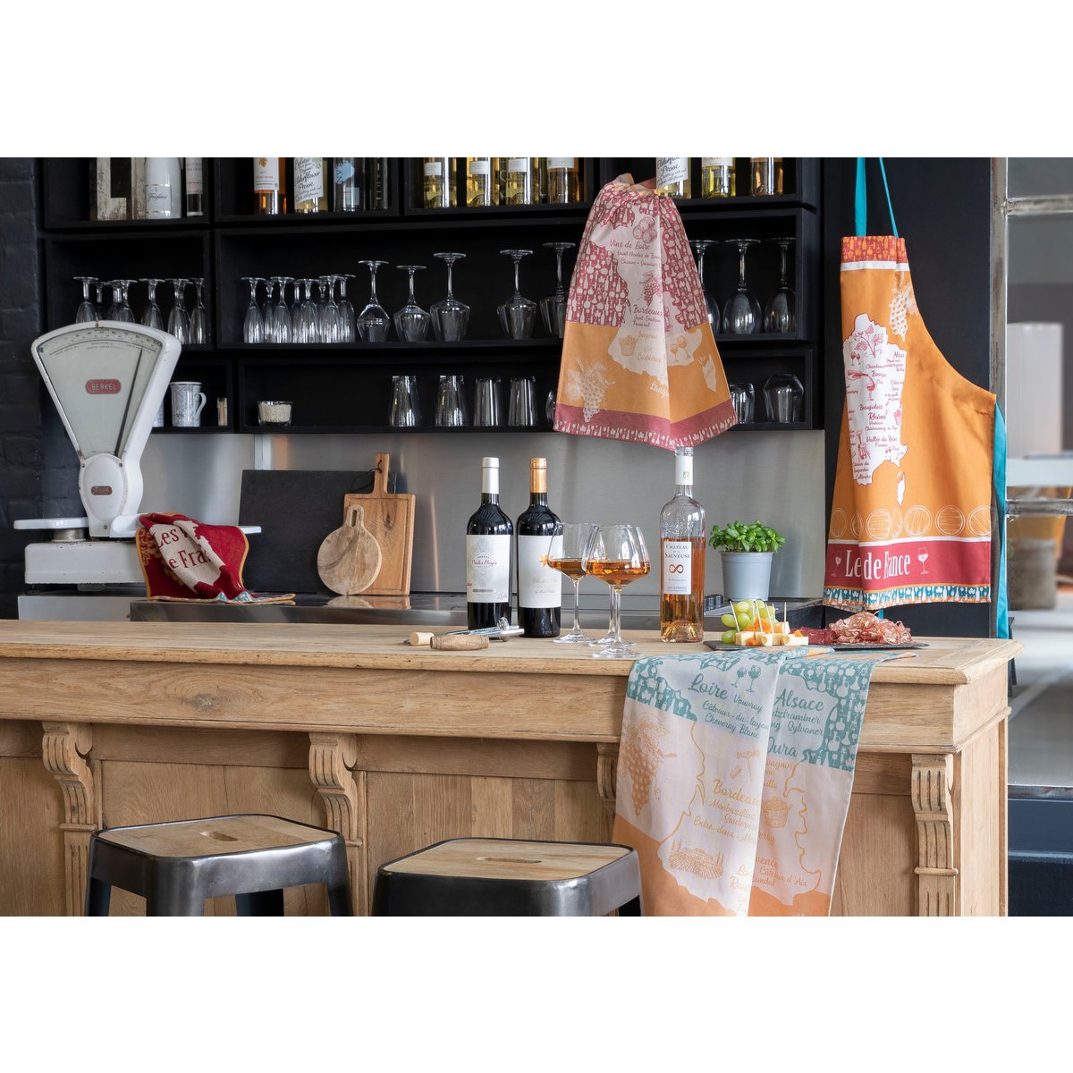 Tea Towel Vins Blanc de France