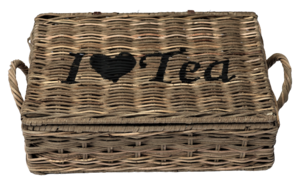 Tea square storage box 6 parts 'I love Tea'