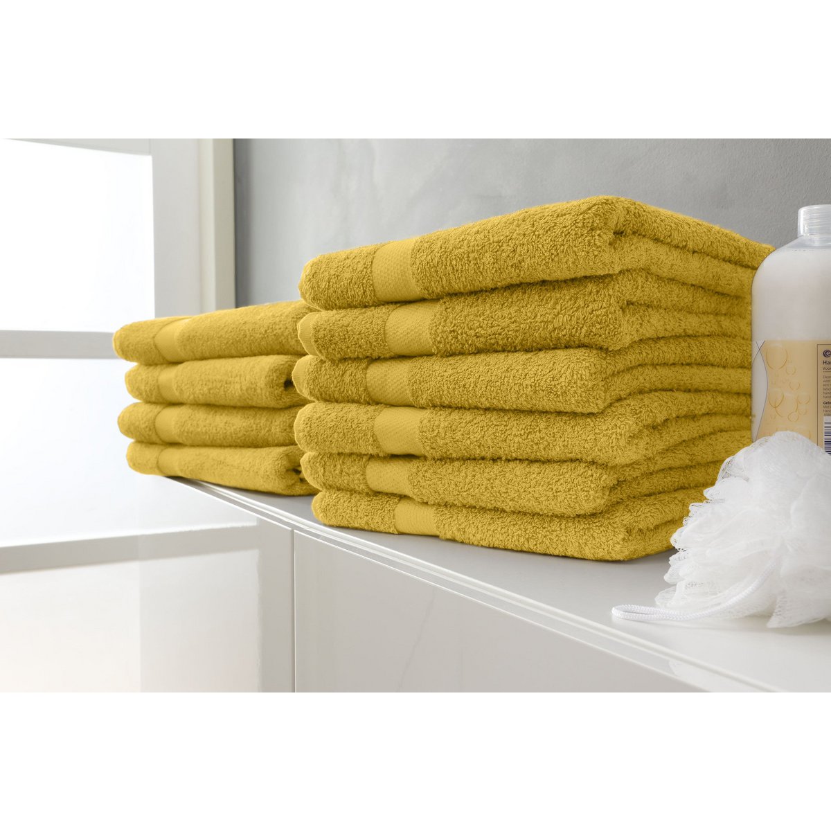 Shower towel set - Yellow