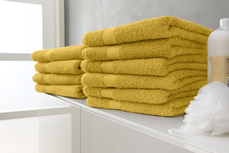 Shower towel set - Yellow