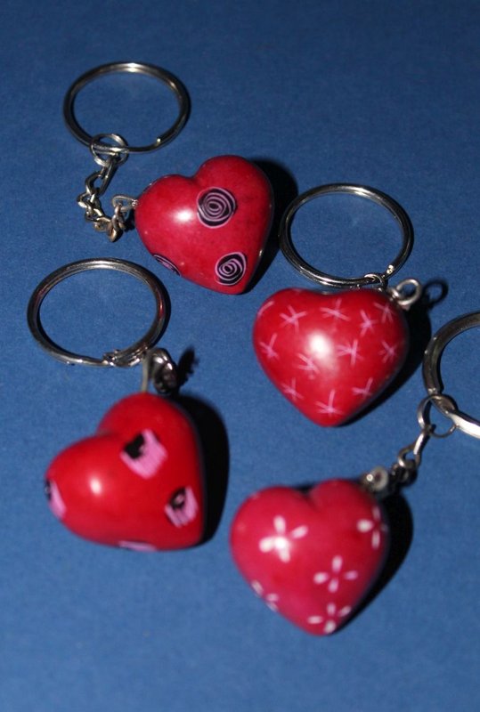 101 Schlüsselanhänger Herz mini - Speckstein