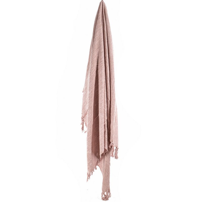 Plaid Cosy 130x160 cm rosa antico