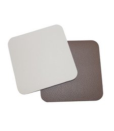 Lunar onderzetters Mocca/White | 10 x 10 cm