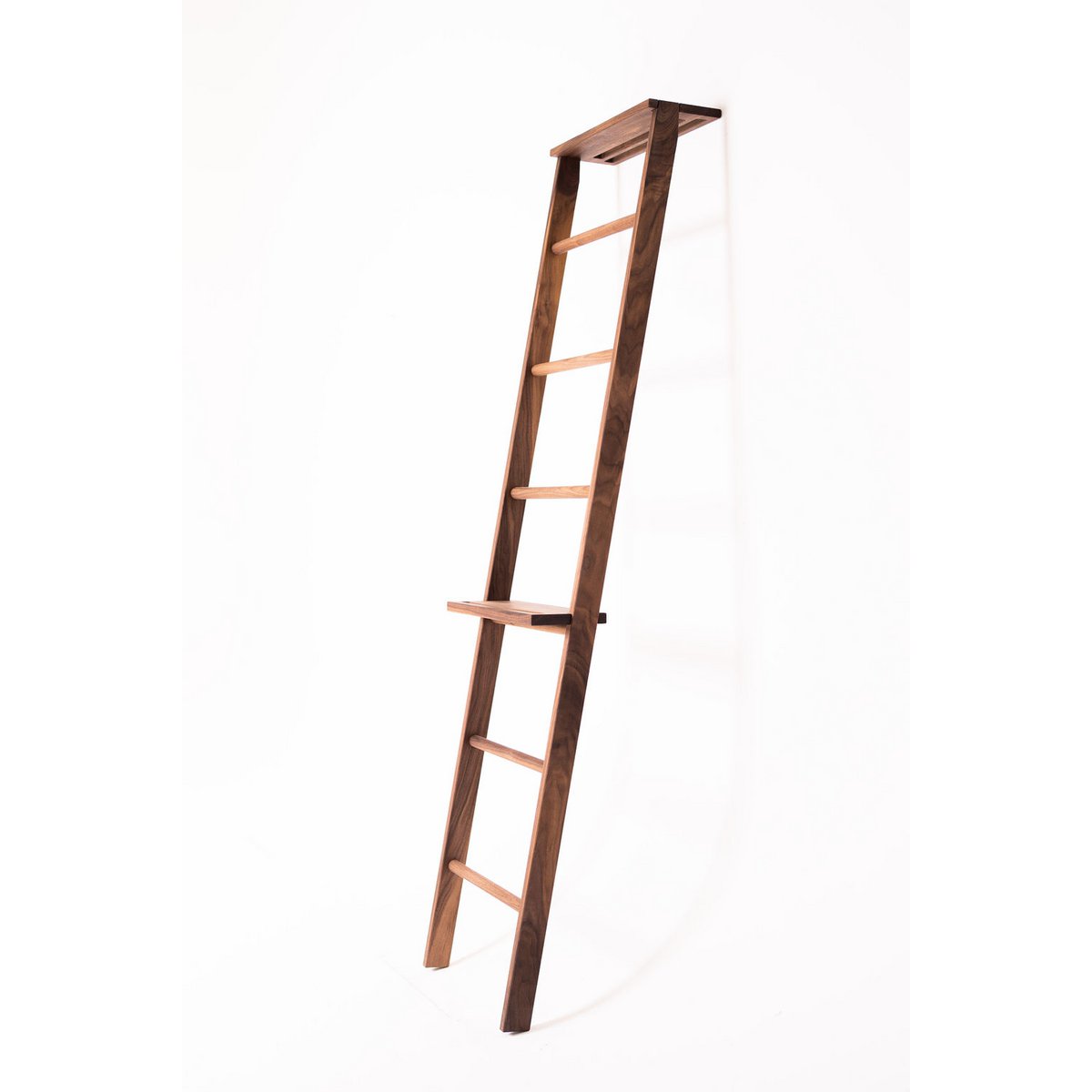 Clothes ladder, towel rack made of solid walnut