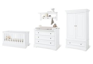 Kinderkamer "Emilia" brede incl. muurplank, 4 delen