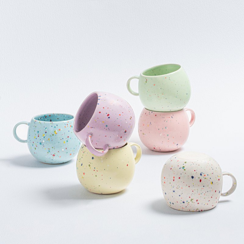 New Party Ball Mug 500ml - Mix 6 Pieces