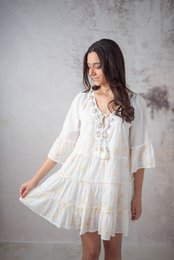 Dress Lia white shell