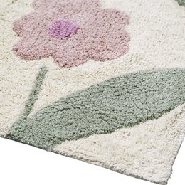 Sunny Flowers Pink designer children's rug