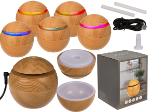 Mini-Luftbefeuchter/Öldiffusor, Holzoptik,
