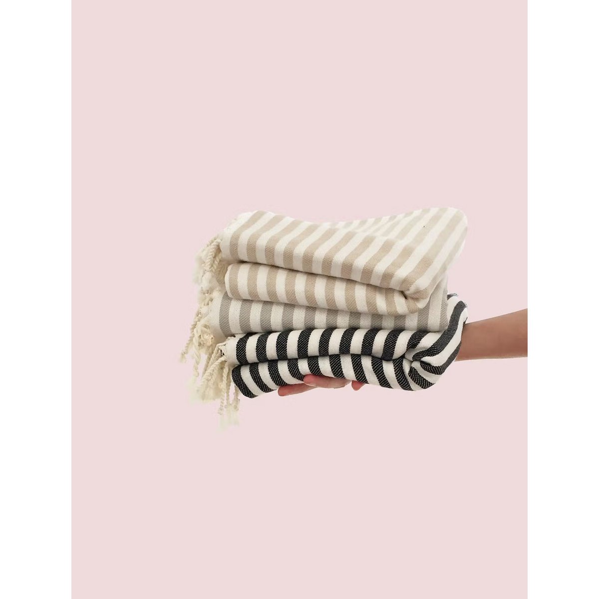 100 x Striped Towel Set 🥳 Bestseller