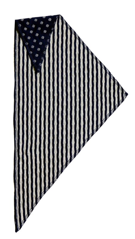 2853z/4 | Triangular cloth (4-pack)-dark blue-beige-melange