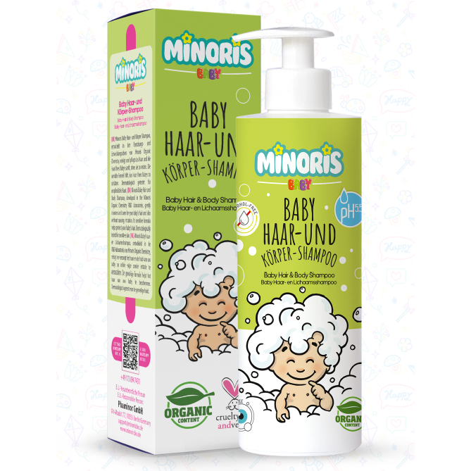 Minoris Baby Hair & Body Shampoo 400ml
