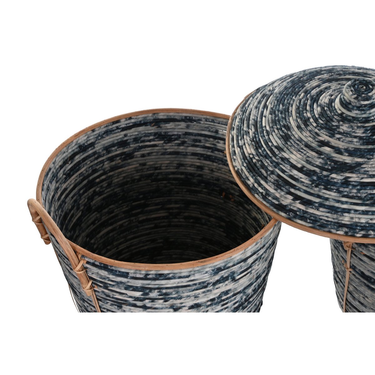 CESTA CONJUNTO 3 RATAN 56X51X62 NEGRO DC196243