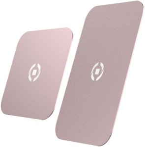 Celly - Ghostplate Magneetplaat Smartphone set of 2 pieces assorti - Pink