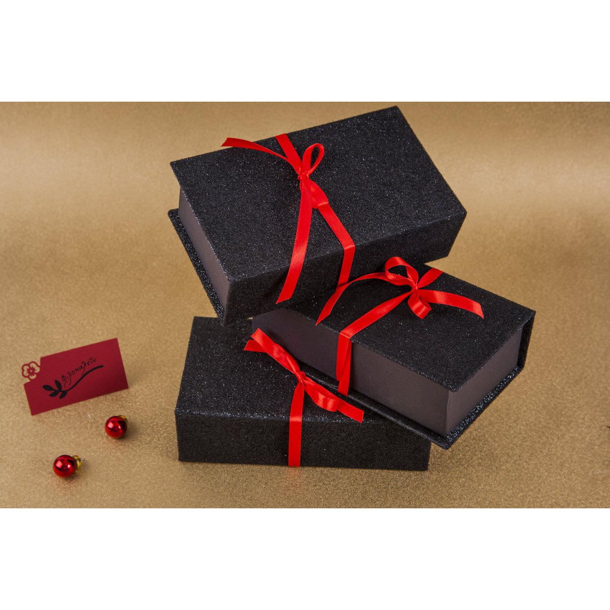 Soap Luxury Red-Black Gift Box: Christmas Night