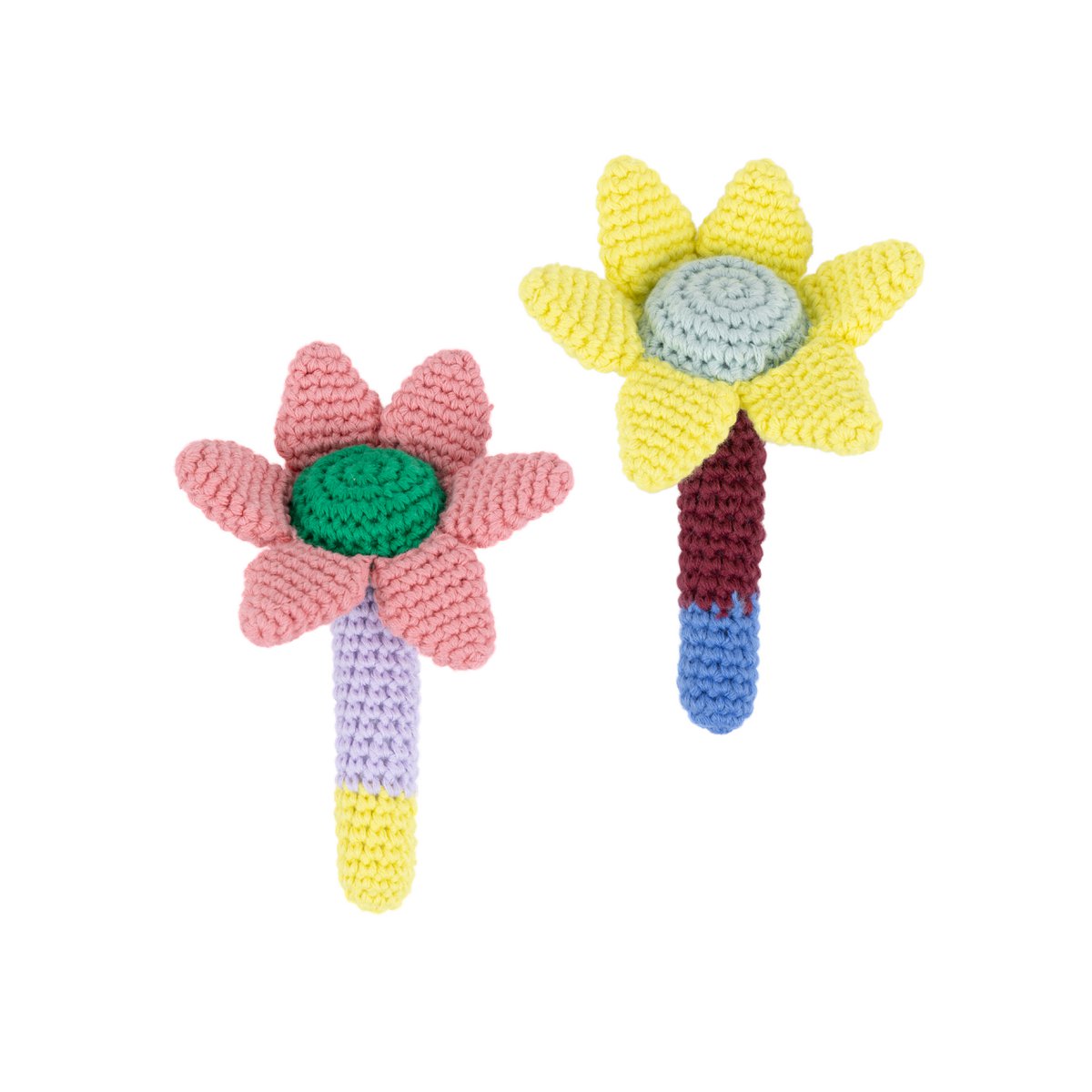 Crochet Rattles Flowers