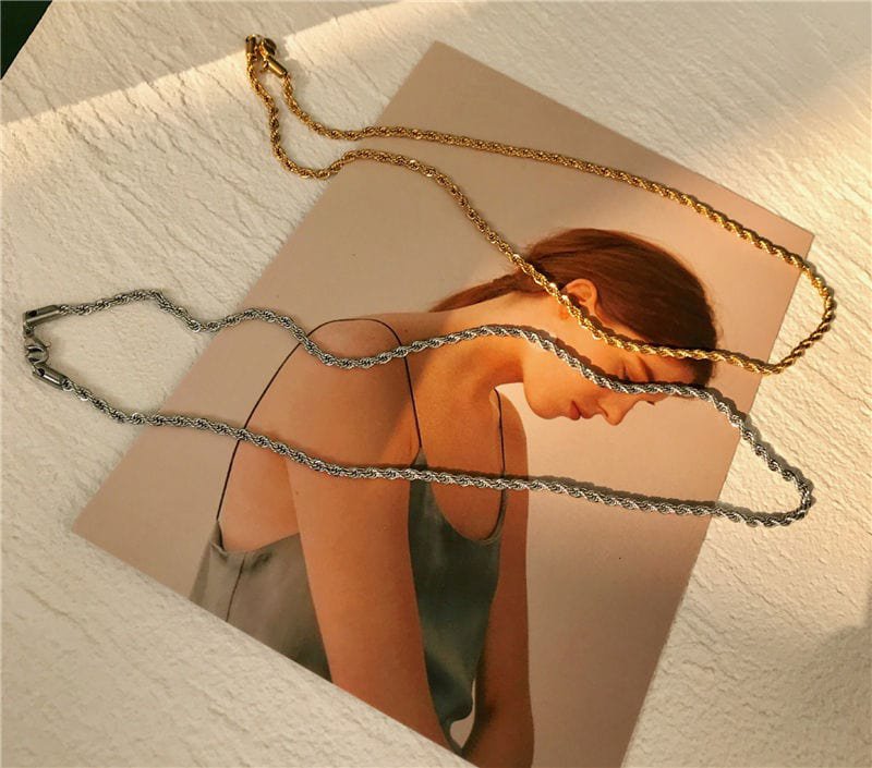 Agamemnon - 3mm Gold Rope Chain