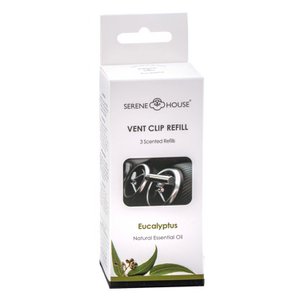 Serene House Car Scent Vent Clip Refill (3pcs) - Eucalyptus