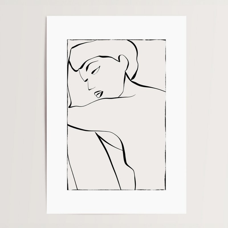 Poster: Thoughtful Woman
