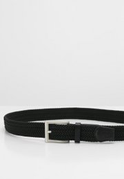 Recycled Elastic Woven Belt Virgil Black