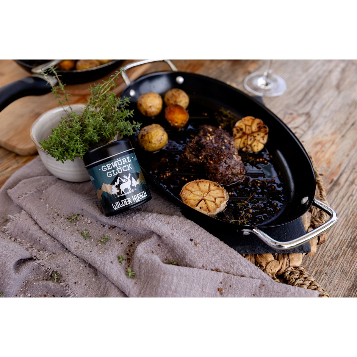 Gewürz-Glück Wild Deer Spice Mix – Vildt krydderi til vildtretter, stege og svamperetter