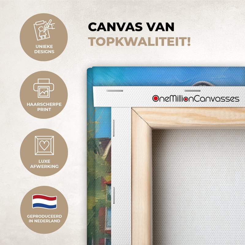 Canvas Painting - Wall Decoration Amsterdam - Oil - Grease - Painting - Art - Wall Decoration Living Room - Bedroom Decoration - Room Accessories - Canvas Paintings