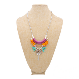 TAMALAMEQUE collana colorata in stile Frida Kahlo