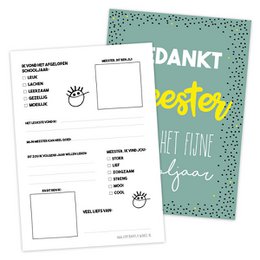 Master fill-in card A5 per 5 pieces